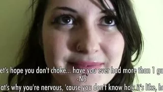 Nervous Girls First Bukkake