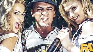 Fake Hostel Oktoberfest girls served some sausage