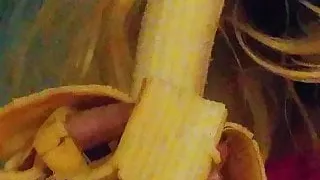 Banana blowjob