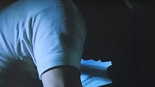 Slut italian woman in shiny grey stockings