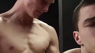 Twink enjoys a deep, steady pounding from his hung boyfriend