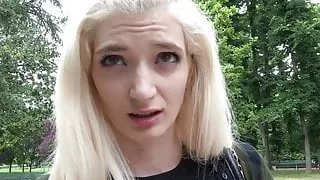 German Scout - Skinny College Teen Real Public Pickup Fuck