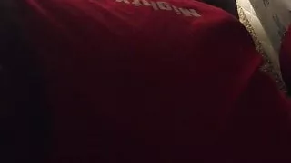 Cum on a black sluts face