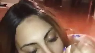 Puerto Rican Slut Shows her ASS and SUCKS COCK