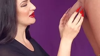 Extra Long Stiletto Nails CBT Insertion