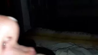 My friend eat yougurt from my cock