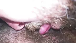 Doris licking my hairy pussy