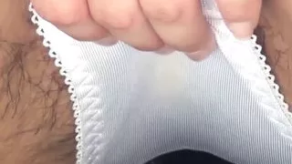 Nerdy Japanese schoolgirl with glasses teases in public