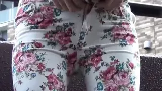 Japanese babes feel embarrassed as they are caught peeing