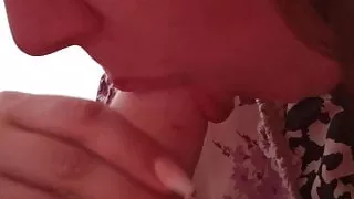 British wife from Kent giving a blowjob