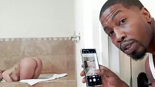 Young small figure blonde fucked by BBC