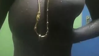 My desi indian tamil slave gayathri getting her boobs expose