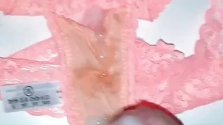 Tribute to step daughters pretty orange thong