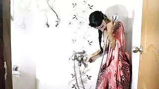 Mumbai Desi College Girl In Shower Perform A Wet Strip Show