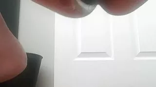 Fucking my hairy cunt squatting and gushing