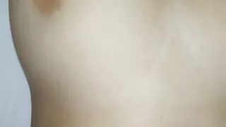 Chubby fatty cum on belly