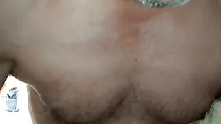 Hairy daddy with hot beard working on my hole