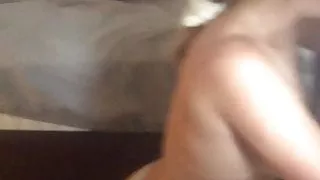Blonde girl giving me a blowjob