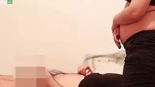 Getting himself off to her farts