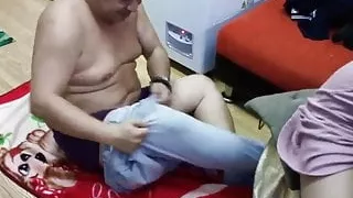 Asian Daddy Ball Busting And Rough FJ