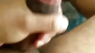 cuck hubby cums watching his wife riding cock