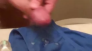 Young boy cum solo on panties