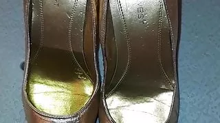 Gold heels pissed requested