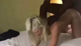 Amateur blonde babe interracial BBC