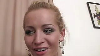 Hairy mother-in-law rides cock and his wife watches