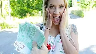 Public Agent Sophia Grace fucking in a tunnel by a big cock