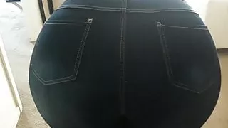 big butt girlfriend  bends over wide nasty ass
