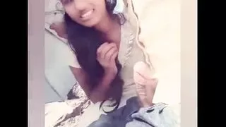 Indian desi college girl sucking her lover's dick