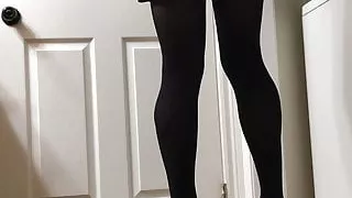 Silk robe lingerie upskirt stockings and garters babe