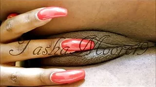 Me (Tasha) showing off my sweet young pussy & nails!