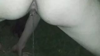 Pissing outside 1