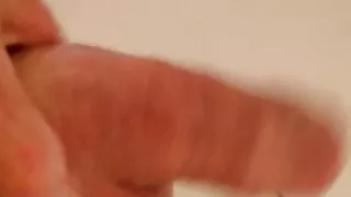 Nass gepumpter Schwanz und Eier