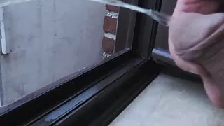 Me pissing from windows at night