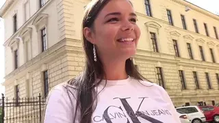 The search ended in a great fuck for a busty brunette