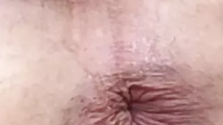 Supper Close Up Of Me Peeing On My Butthole