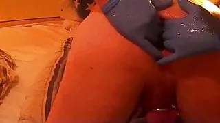 Ass Fisted by three buddies