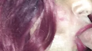 Slutty whore finds a cock in the gloryhole