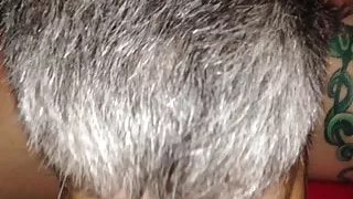 Mature sub rimming my ass