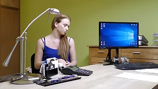 VIP4K. Bad agent fucks good student girl Nata Lee