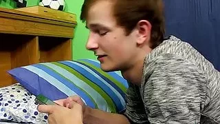 Twinks suck cocks beforeJasper gets big dark dick in his ass