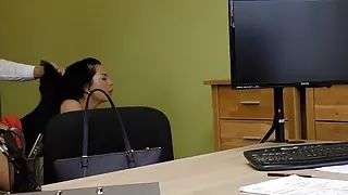 LOAN4K. Long-haired brunette Inga Devil comes