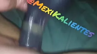 Fucking with the dildo