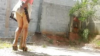 Crossdresser Pissing In Panty