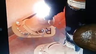 Sexy Latina wife feet tribute