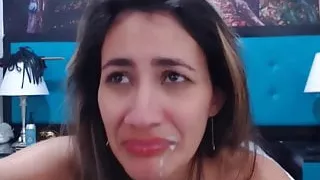 Drilling This Colombian Hottie Tight Cock Pocket