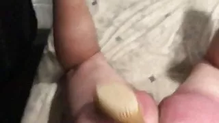 Head Trapped Between My Thighs I Paddle His Ass w Bathbrush